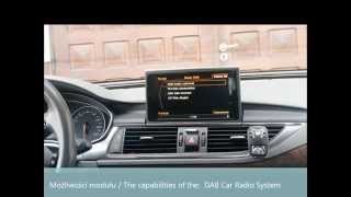 Audi DVBT DABDAB Multimedia adapter MMI 3G3G  MOST [upl. by Hamford]