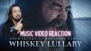 Drew Jacobs feat CaitlynneCurtis  Whiskey Lullaby Brad Paisley Cover  First Time Reaction [upl. by Loughlin557]