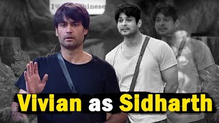 Bigg Boss 18 Live Feed Today Episode Vivian Dsena as Sidharth Shukla BB18 [upl. by Lumpkin562]