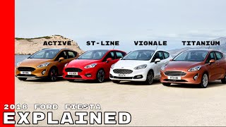 2018 Ford Fiesta Active Vignale STLine Titanium Explained [upl. by Yunick]