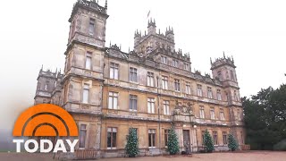 See How The ‘Downton Abbey’ Castle Is Decorated For Christmas [upl. by Riocard]