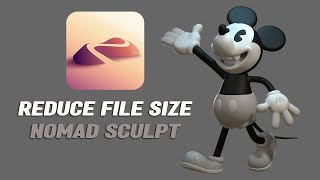 How to reduce file size easily in Nomad Sculpt [upl. by Ermina341]