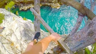 CLIFF JUMPING CROATIA INSANE SPOTS [upl. by Eylhsa]