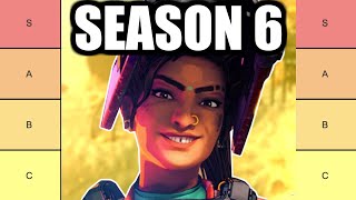 APEX LEGENDS SEASON 6 CHARACTER TIER LIST ALL LEGENDS [upl. by Yesnik]