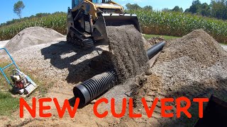 Replacing an Old Culvert Pipe in Driveway [upl. by Leinaj221]