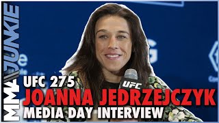 UFC 275 Joanna Jedrzejczyk Reacts To Dana White Confirming Title Shot [upl. by Dane278]