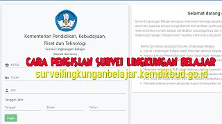 Cara Login Survei lingkungan belajar AKM 2021 [upl. by Orestes]