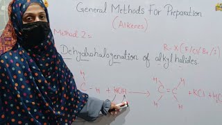 Preparation of Alkenes by Dehydrohalogenation of Alkyl Halides  Chemistry Class 10  Hydrocarbons [upl. by Wivinah]