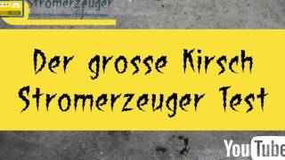 Stromerzeuger  Kirsch Stromerzeuger im Test auf stromerzeugerinfode [upl. by Meave]