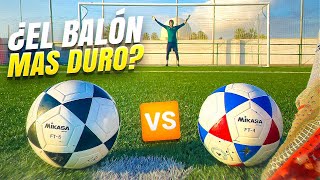 ⚽ El BALÓN MÁS DURO ⚽ MIKASA FT4 vs MIKASA FT5 ¡Retos de Fútbol [upl. by Grosz]