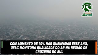 Com aumento de 70 nas queimadas esse ano ⁠UFAC monitora qualidade do ar na região de CZS [upl. by Drummond]