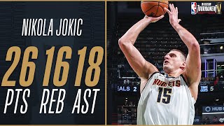 Nikola Jokic Is The 1st Player In NBA History With This Stat Line 🏆  November 17 2023 [upl. by Eicyaj]