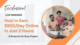 Exclusive Webinar blueprint2money [upl. by Enytsirk]