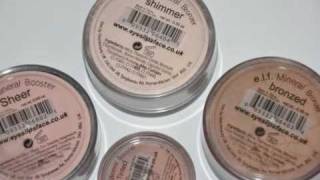 ELF Mineral Powders Glow amp Booster shimmer bronzed sheer tinted [upl. by Asante]