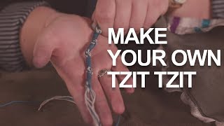 Tie Your Own Tzit Tzit for Your Tallit Jewish DIY Video [upl. by Aeneg]