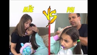 MÃE VS PAI CUIDANDO DE BEBÊS  TIPOS DE BEBÊS 4   Julia Moraes [upl. by Airamas]