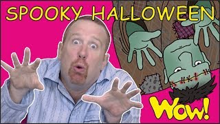 Halloween Spooky Story for Kids from Steve and Maggie  Free Speaking Wow English TV for Children [upl. by Eisej702]