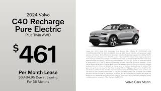 Volvo C40 Recharge Pure Electric 09142024 4308519 [upl. by Alcot]