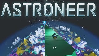 Astroneer  Ep 13  Space Surfing from Bridge to Moon  Lets Play Astroneer Gameplay [upl. by Ihsar]