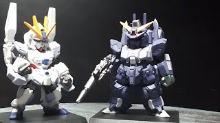 Gundam Narrative BPacks 200 Silver Bullet Suppressor 219 by Bandai Converge Shokugan robot figure [upl. by Norrek]