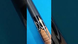 Lucasi pool cue with unknown unknown brand Carbon Fiber  CF shaft  Showing the condition of cue [upl. by Einegue738]