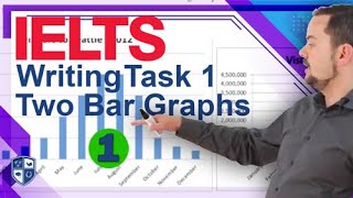 Academic IELTS Writing Task 1 Two Bar Graphs Together Part 1 [upl. by Ruamaj799]