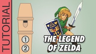 Zelda  The Legend of Zelda  Recorder Notes Tutorial [upl. by Tawney]