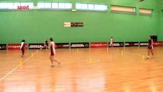 Netball Drills Running Box Drill [upl. by Adnihc671]