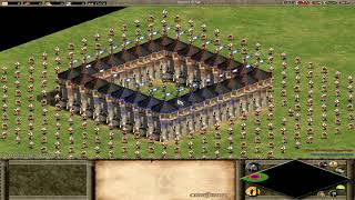 350 Huskarl Goths Besieged 170 Longbowman Britons and Keep Tower  Age of Empires 2 [upl. by Eirolam]