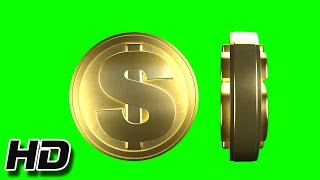 Green Screen Flipping Coin Animation [upl. by Pegeen]