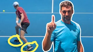 The SECRET to high level tennis FOOTWORK [upl. by Lyford326]