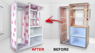 DIY How to Make an Easy Cardboard Wardrobe for Your Clothes [upl. by Einra293]