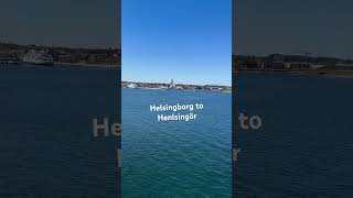 Ferry trip from Helsingborg to Helsingör [upl. by Witherspoon103]