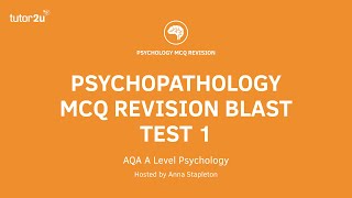 Psychopathology MCQ Revision Test 1 for AQA A Level Psychology [upl. by Viens]