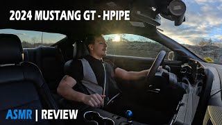 LOUD 2024 MUSTANG GT Active Exhaust  H Pipe  ASMR  Review [upl. by Wrench]