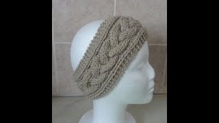 Knitting Cable Headband [upl. by Noitsirhc]