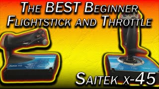 The BEST Budget Flightstick and Throttle  Saitek x45 [upl. by Ajram615]