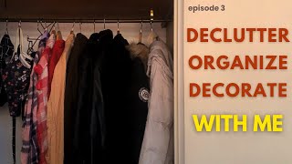 decluttering organizing amp decorating my new room  room tour  moving home series ep 3 [upl. by Siouxie173]