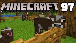 Lets Play Minecraft 97  Cow House [upl. by Arlo]