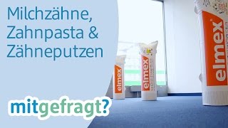 Alles rund um Milchzähne Zahnpasta und Zähneputzen mit elmex  dm mitgefragt Folge 58 [upl. by Ruhtracm]