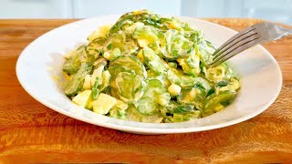 CUCUMBER SALAD burns belly fat🥒🥗 My mum lost 10 kg in a month  WEIGHT LOSS SALAD RECIPE [upl. by Jobina565]