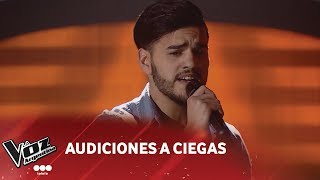 Germán Contreras  quotSolamente túquot  Pablo Alborán  Audiciones a ciegas  La Voz Argentina 2018 [upl. by Kidder]