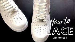 HOW TO LACE Sneakers  Nike Air Force 1 [upl. by Benjy154]