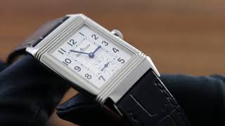 JaegerLeCoultre Reverso Classic Medium SmallSecond 2438520 Showcase Review [upl. by Imoyaba]