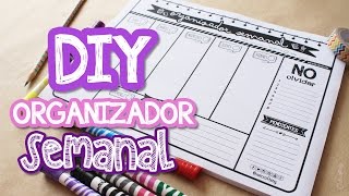 ORGANIZADOR SEMANAL  DIY REGRESO A CLASES [upl. by Mayeda]