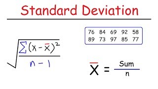 How To Calculate The Standard Deviation [upl. by Annamarie]