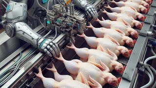 Modern Automatic Poultry Slaughterhouse amp Chicken Processing Line  Broiler Chicken Evisceration [upl. by Lainahtan775]