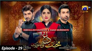 Mohabbat Dagh Ki Soorat  Episode 29  Eng Sub  9th December 2021Har Pal Geo  Astore Tv Review [upl. by Nisen]