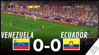 VENEZUELA vs ECUADOR 00 HIGHLIGHTS • Simulación amp Recreación de Video Juego [upl. by Antonella]