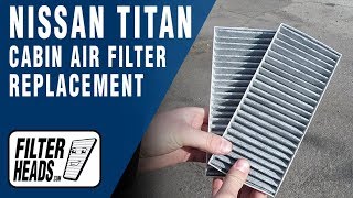 How to Replace Cabin Air Filter 2014 Nissan Titan [upl. by Magulac183]